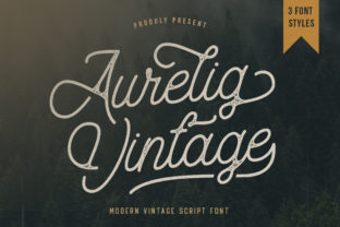 Aurelig Vintage Font for Creative Projects