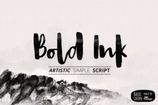 Bold Ink: A Handwritten Font for Creative Projects