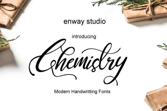 Chemistry Font for Editorial Design