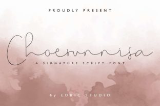 Choerunnisa: A Lively Script Font