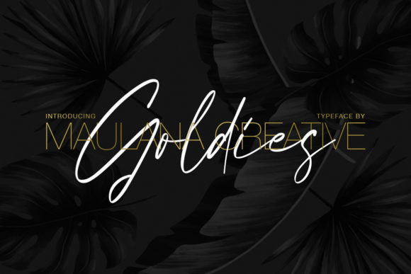 Goldies Signature: A Script Font for Editorial Elegance
