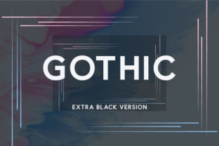 Gothic Extra Black Font