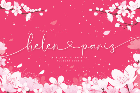Helen Paris Font: Elegant Script for Crafters