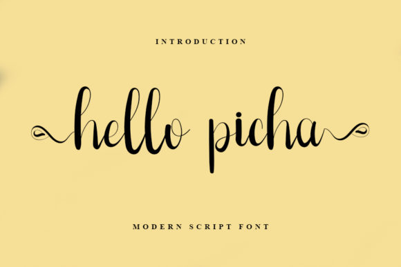 Hello Picha: A Font That Elevates Your Brand