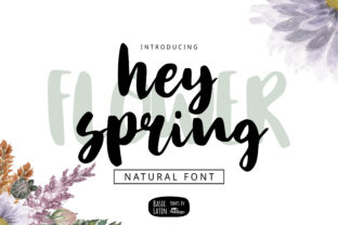 Hey Spring: A Script Font for Elegant Design