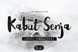 Kabut Senja: A Stylish Script Font for Crafters