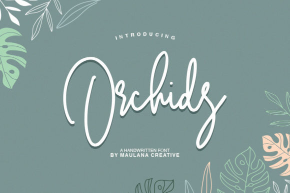 Orchids Font: Elegant Script for Editorial Design