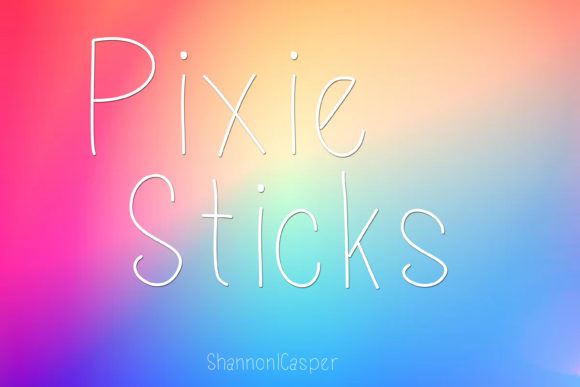 Pixie Sticks Font for Creative Projects