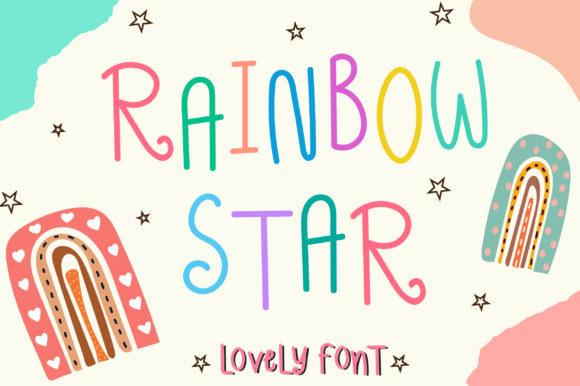 Rainbow Star: A Creative Font for Branding