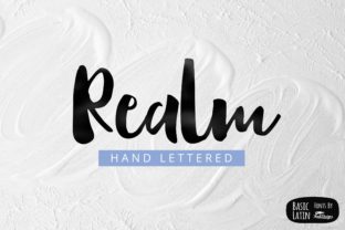 Realm: A Bouncy Handwritten Font