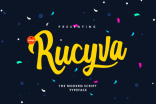 Rucyva Slova: A Modern Handwritten Font