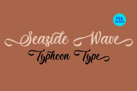 Seaside Wave Font for Creative Projects