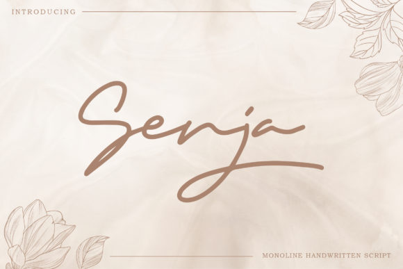 Senja: A Script Font for Creative Branding