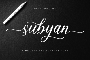 Subyan: A Stylish Script Font for Crafters