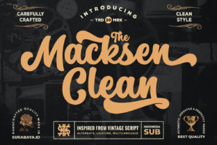 The Macksen: A Magical Script Font